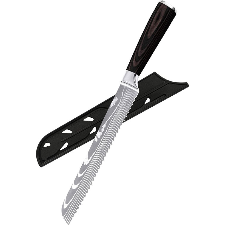 Orchids Aquae Kitchen Bread Knife Japanese High Carbon Stainless Steel
